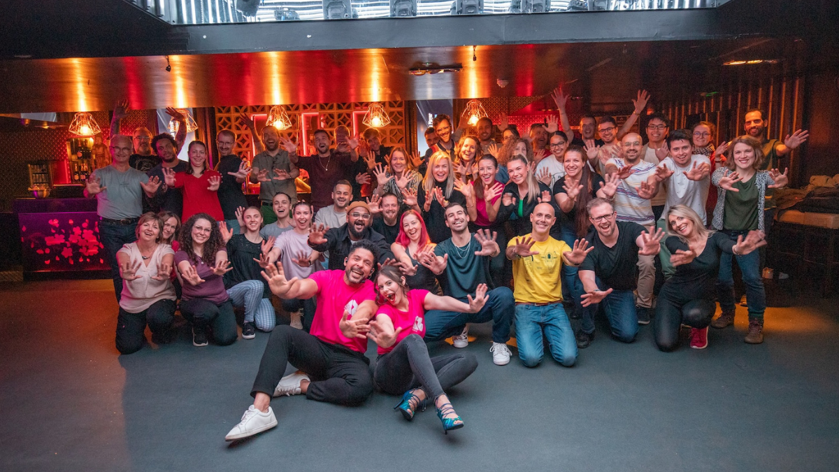 Latin Roots Dance Academy community group photo in Edinburgh