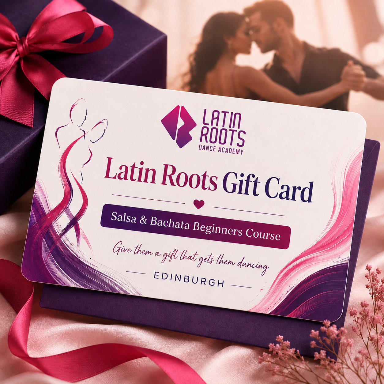 Salsa and Bachata gift card in Edinburgh for a Latin Roots beginner course